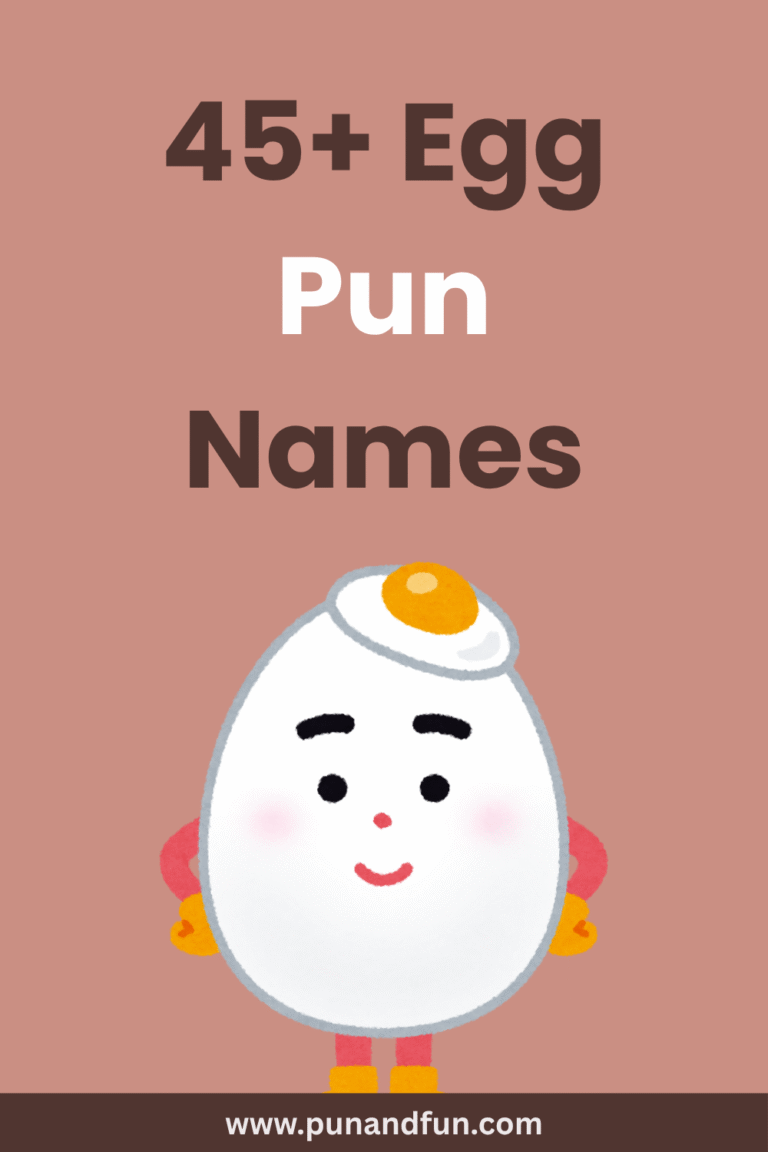 45+ Egg Pun Names
