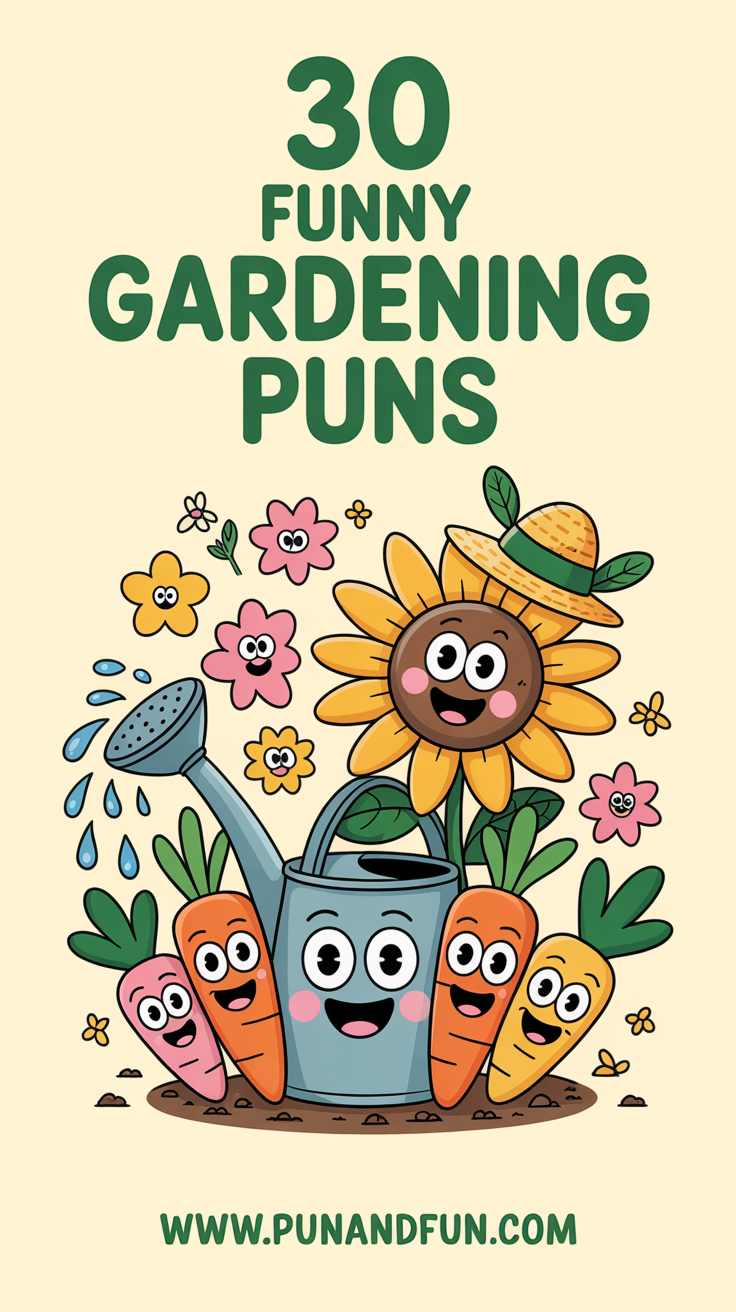 30 Funny Gardening Puns