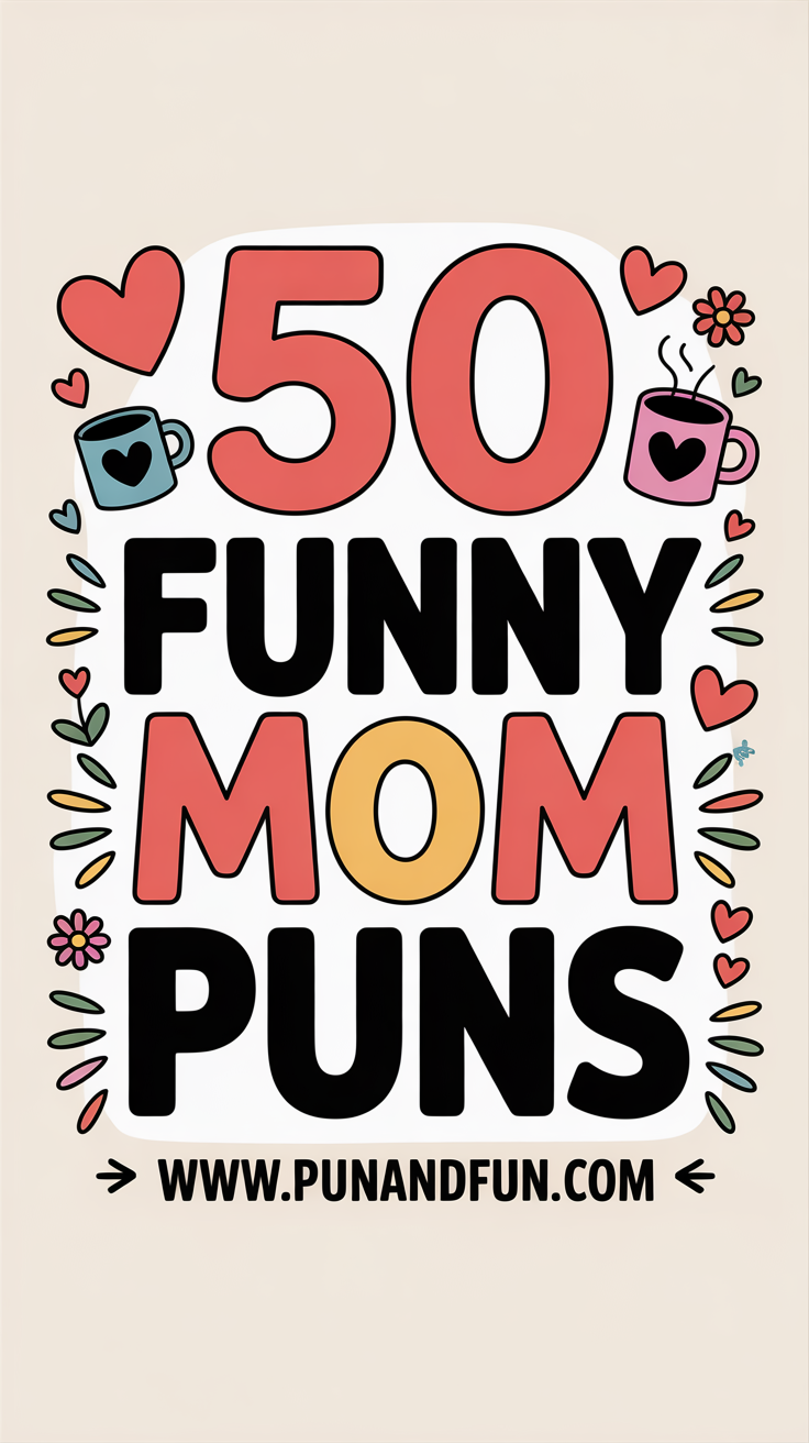 50 Funny Mom Puns That’ll Make Her Laugh Out Loud